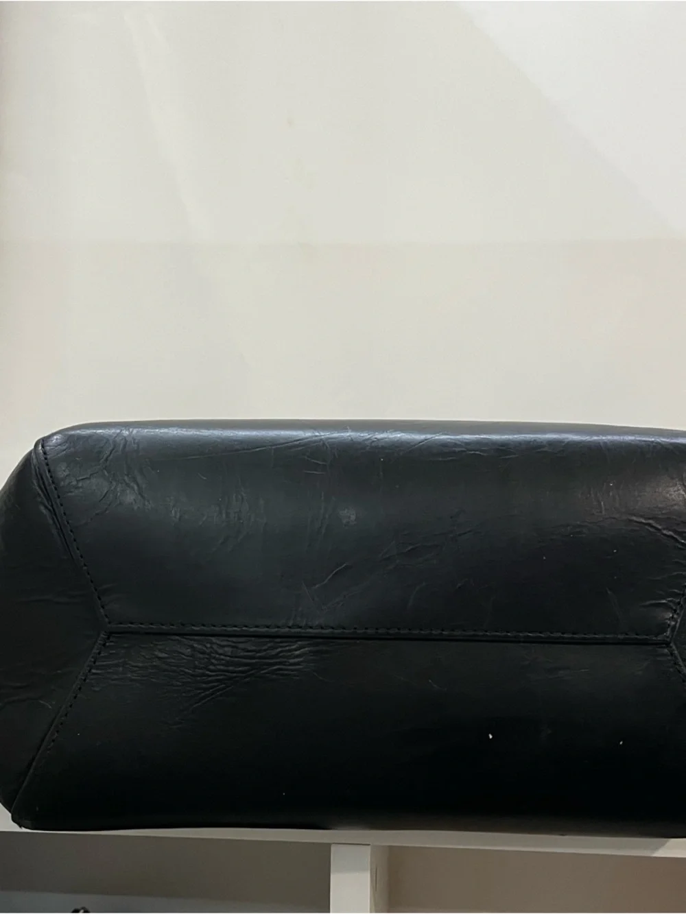 ARITZIA | AUXILIARY Leather Black Laptop Work Tote + Pouch